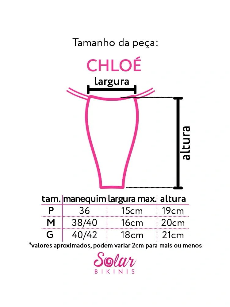 calcinha biquíni cortininha CHLOÉ vermelho