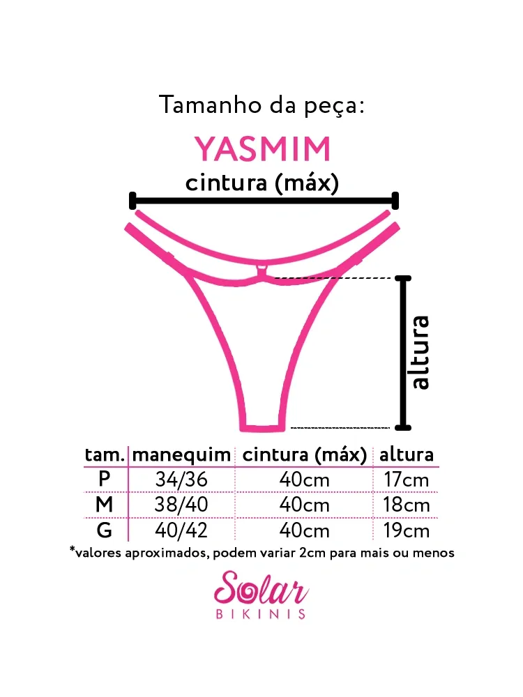 calcinha biquíni regulável YASMIM eclipse