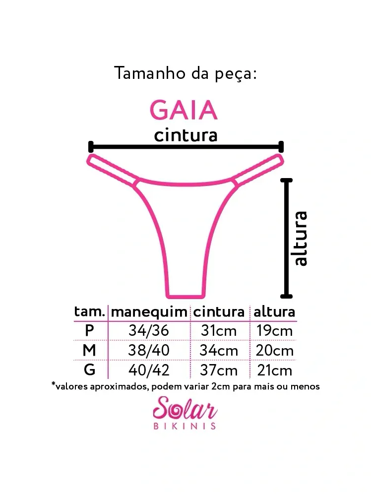 calcinha biquíni fru fru GAIA sunset